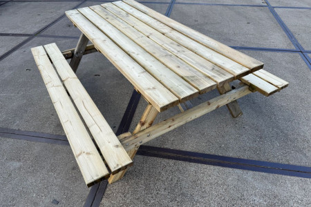 Picknicktafel met opklapbare banken